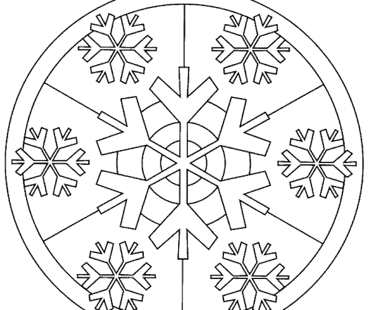 Cristaux De Neige Dessin : Coloriage Sur La Neige - Noel paris