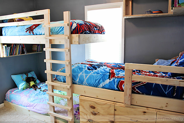 Free Plans For A Triple Bunk Bed, Diy Bunk Bed Plans Free