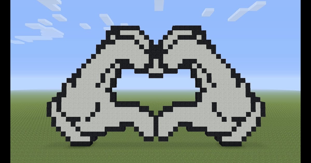 Easy Pixel Art Minecraft Heart Handmade By Zurek