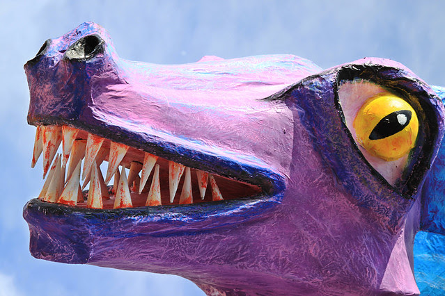 Dragon teeth at the Carnaval in Aix-en-Provence, France 
