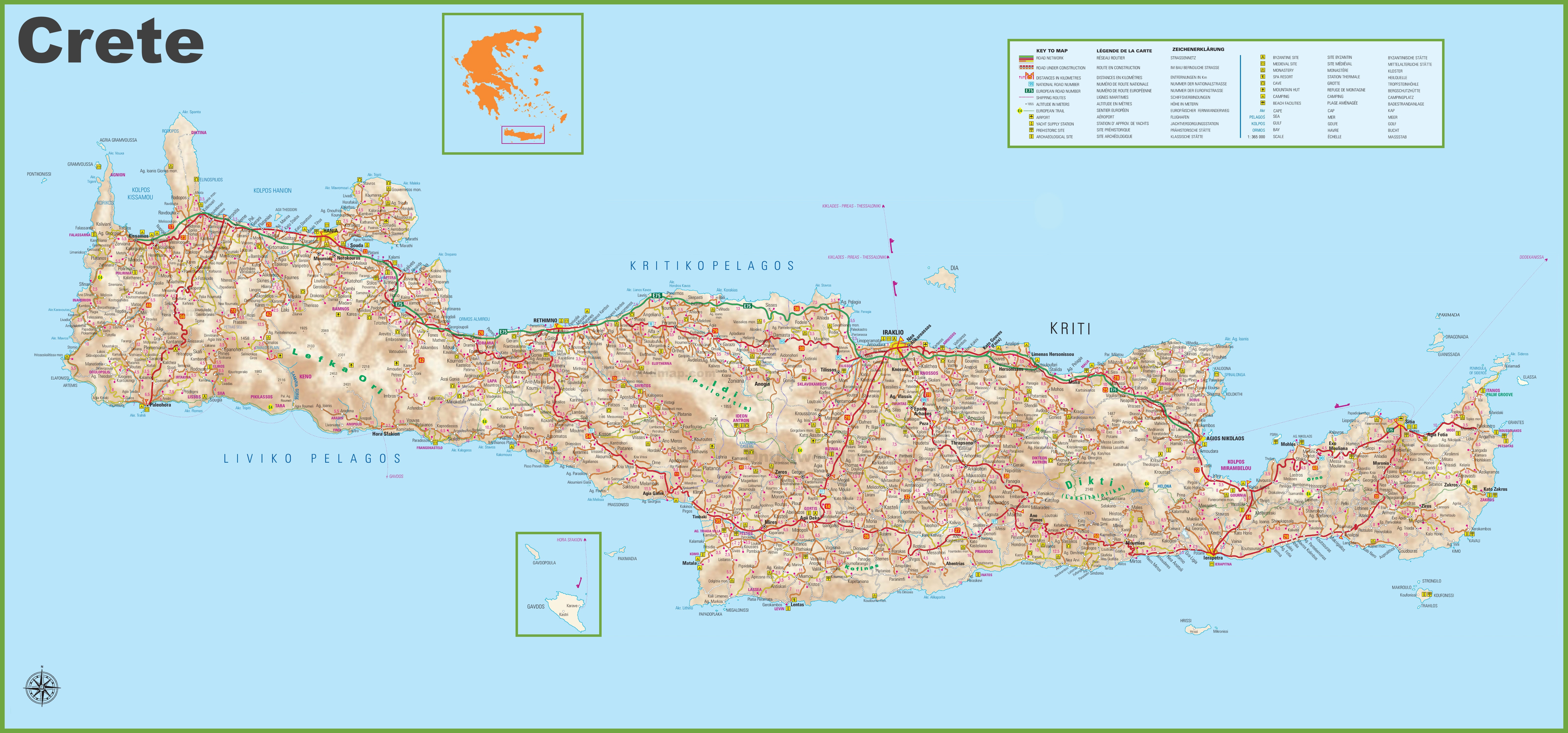 Map Of Crete Resorts | Gadgets 2018