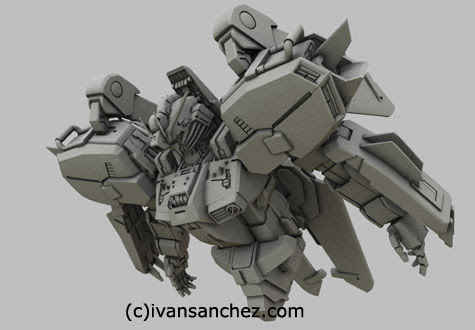 Ex-S Gundam S-Gundam gundam sentinel 3d mesh cg sandrum