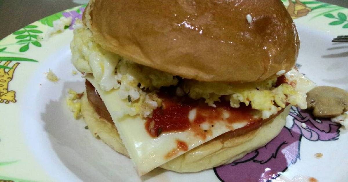 anjaaay: Resep Burger Smoked Chicken ala stella karunia