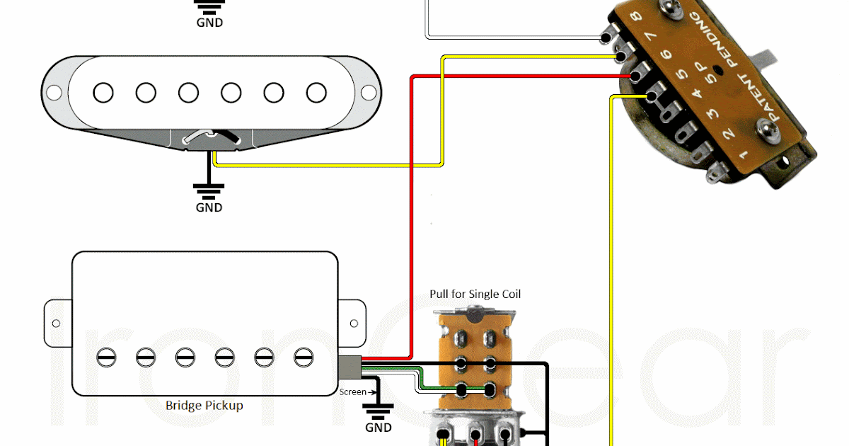 1 Humbucker 1 Volume Wiring Diagram - Wiring Electric Guitar 1 Pickup 1