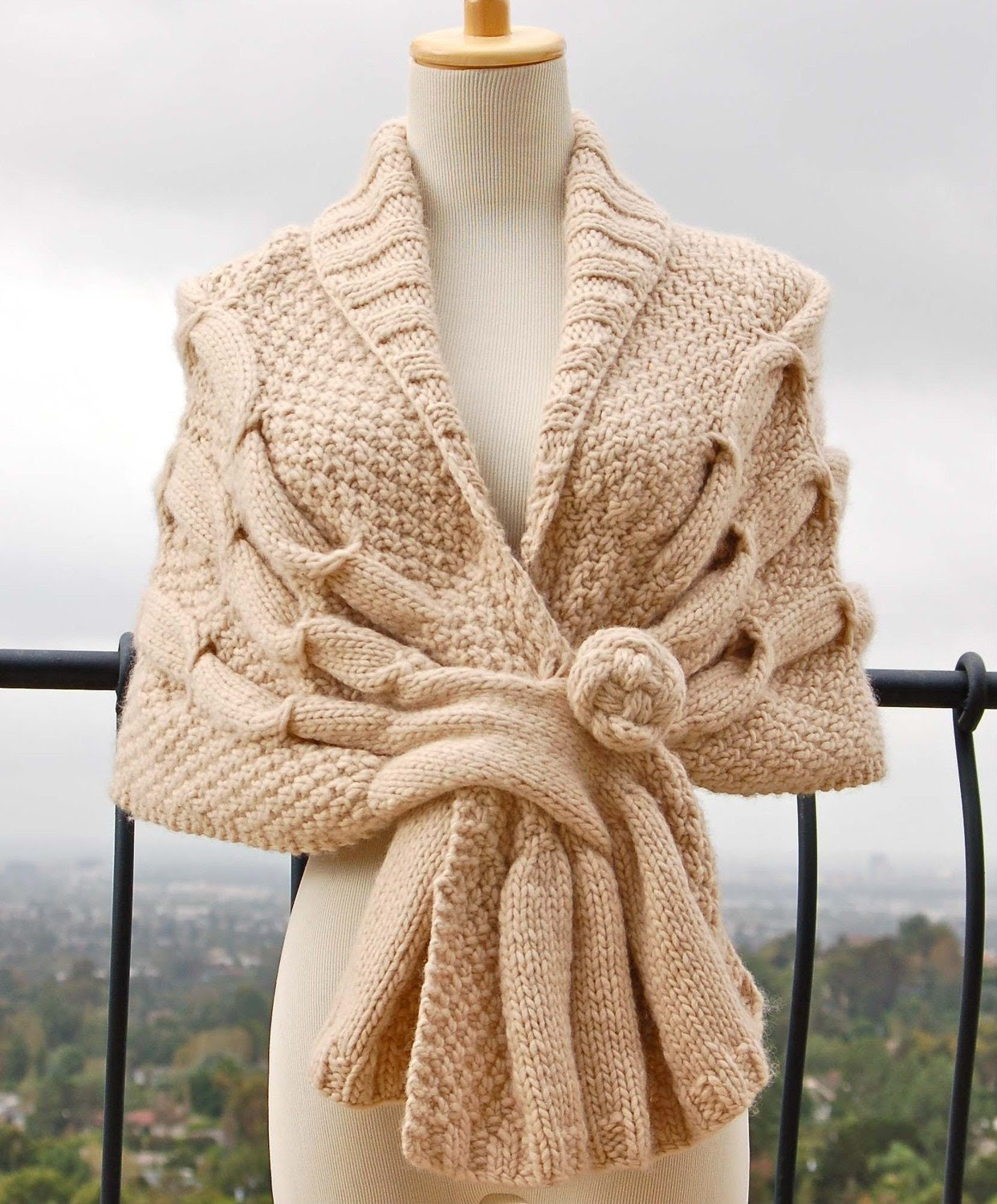 Oscillating Wrap PDF Knitting Pattern Instant Download - PamPowersKnits Oscillating Wrap PDF Knitting Pattern Instant Download - PamPowersKnits