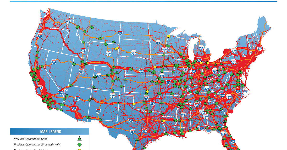 Dot Weigh Stations Map  Living Room Design 2020