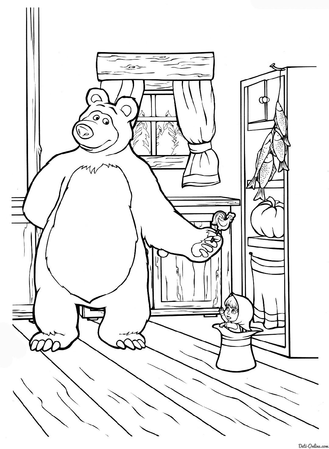 Featured image of post Masha And The Bear Coloring Pages Printable