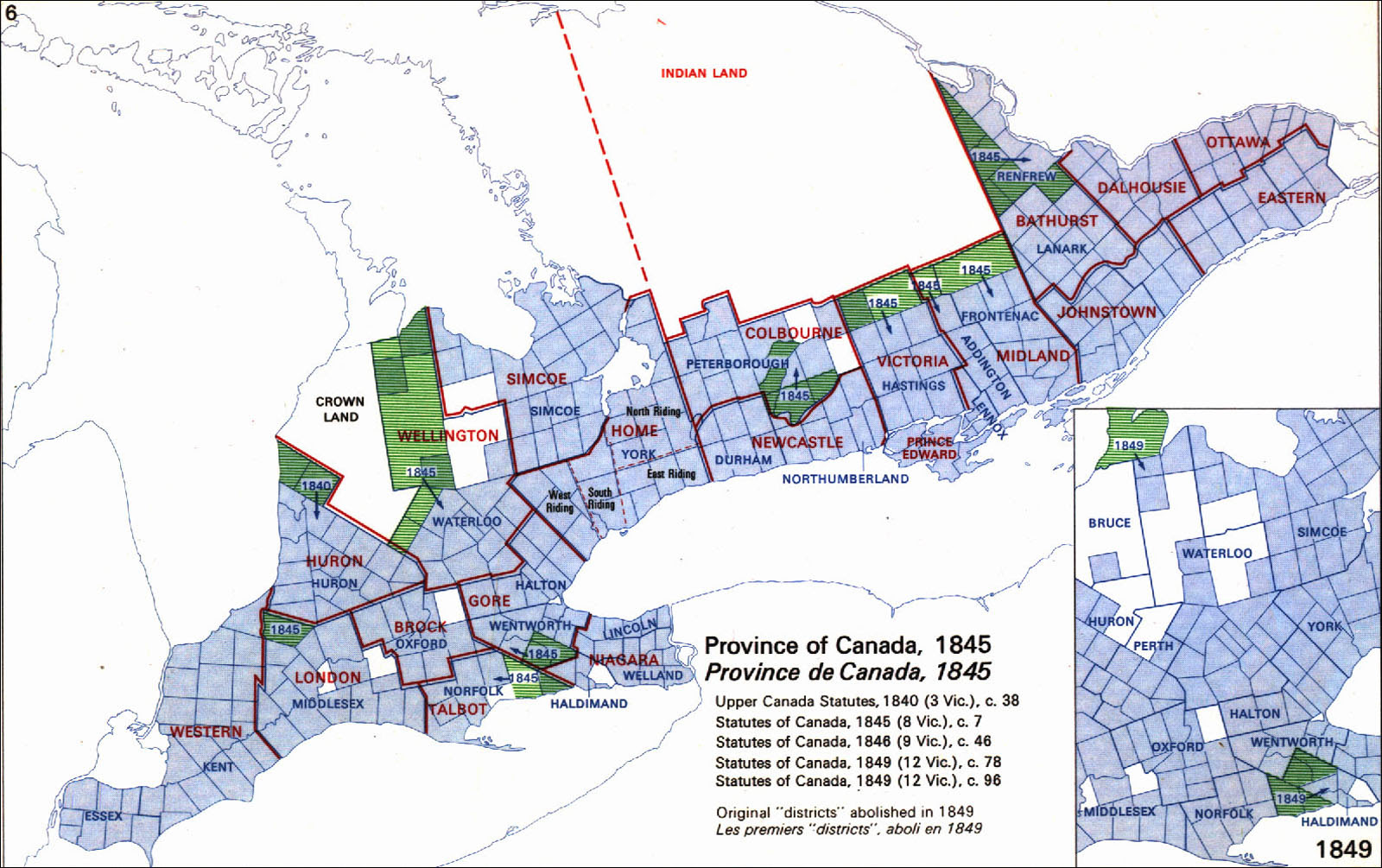 Map Of Ontario Counties And Districts