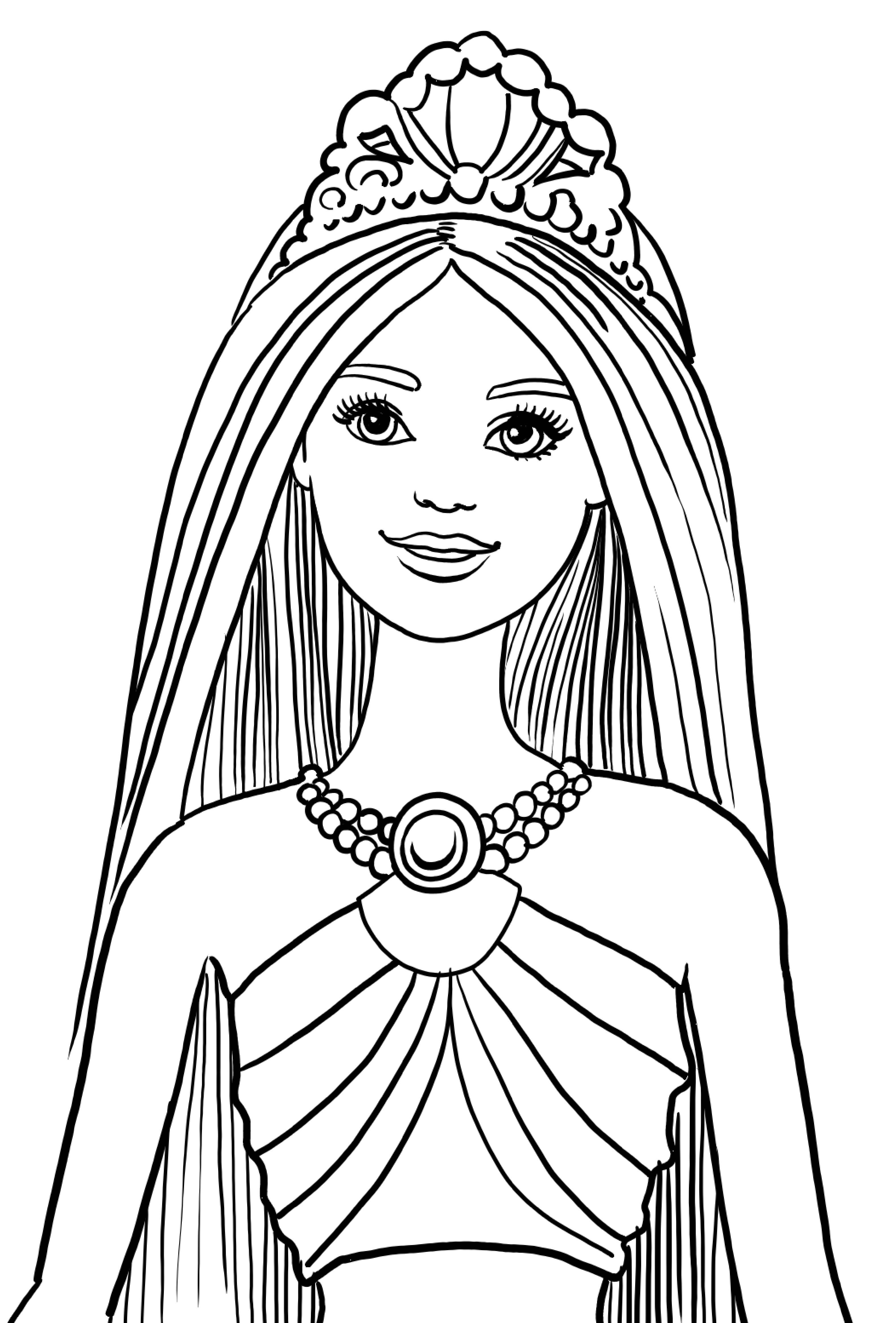 Barbie Dreamtopia Coloring Page  256+ Popular SVG File