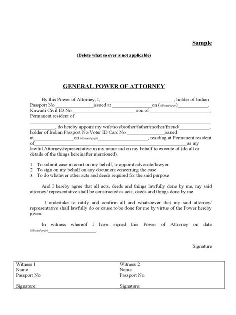 Durable Power Of Attorney California Form Pdf