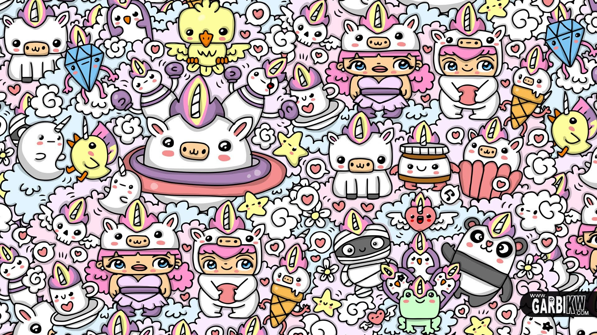 Featured image of post Unicorn Kawaii Unicorn Cute Pusheen Wallpaper