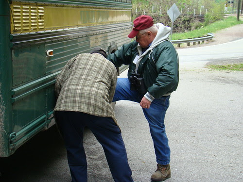 Larry and Gerald fix the bus