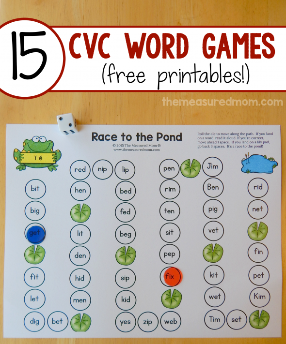 Teach CVC words with 15 free games! The Measured Mom Teach CVC words with 15 free games! The Measured Mom