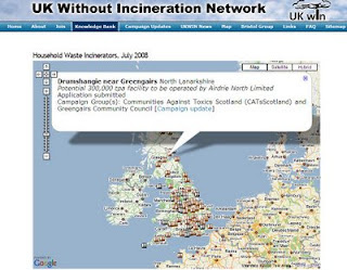 House Waste Incinerators Map - Existing and Potential
