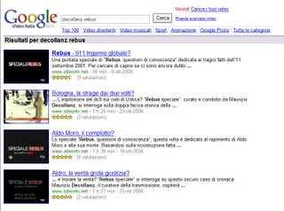 REBUS su Google Video - by www.mariorossi.net