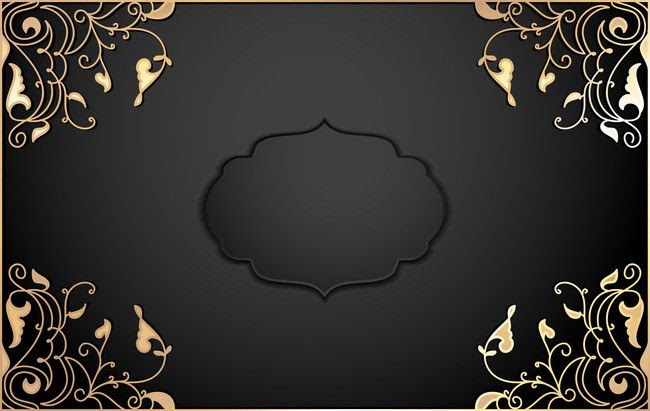 Wanderer Black And Gold Lace Background