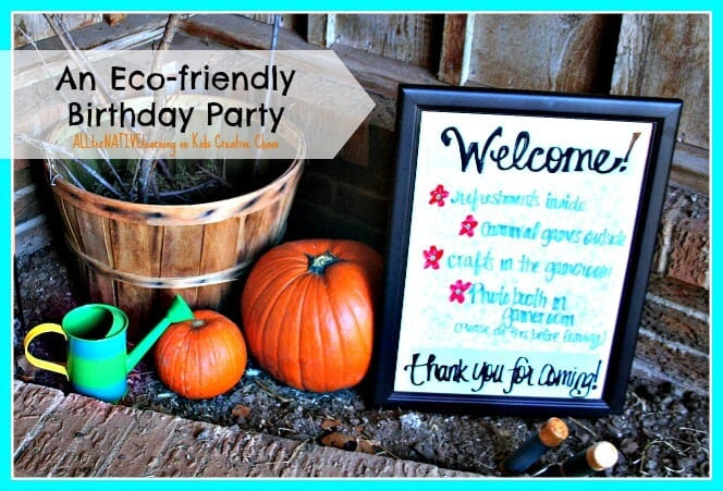 An eco-friendly birthday party 
