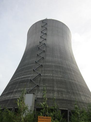 Cooling tower up close