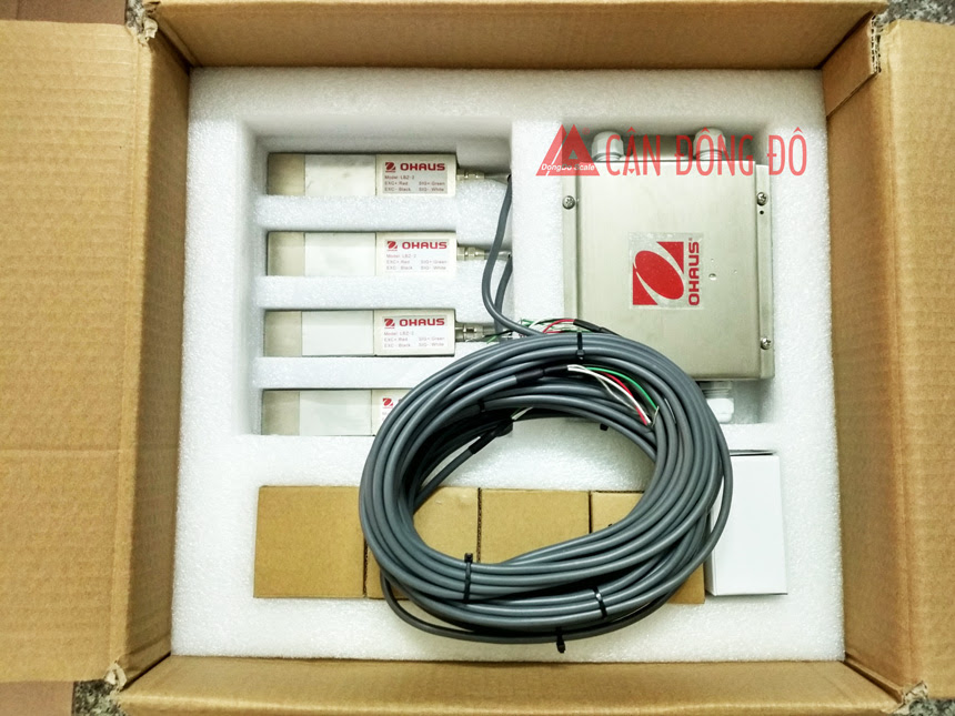Loadcell và hộp nối cân sàn Đông Đô với bộ thiết bị Ohaus (DD.31P-Ohaus)