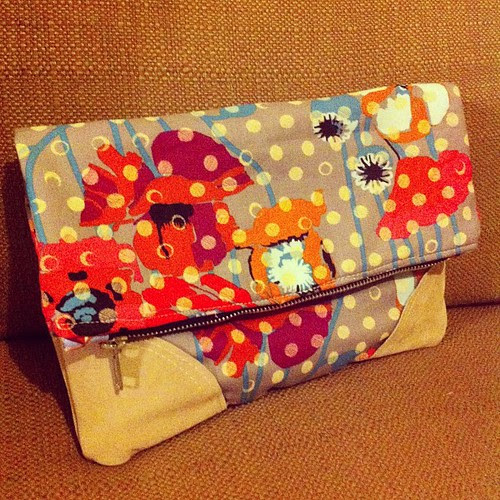 Fold-over pouch a la @lbgstudio for #thestashbash swap! #stashbash #pastmybedtime