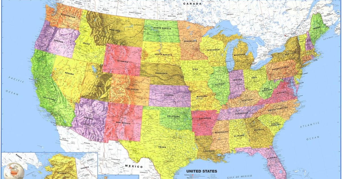 Map Of The United States And Oceans_ United States Map Europe Map