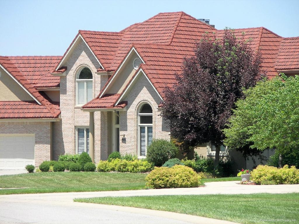 Stone coated metal roof tiles Roman Tile RT Halifly Stone coated metal roof tiles Roman Tile RT Halifly