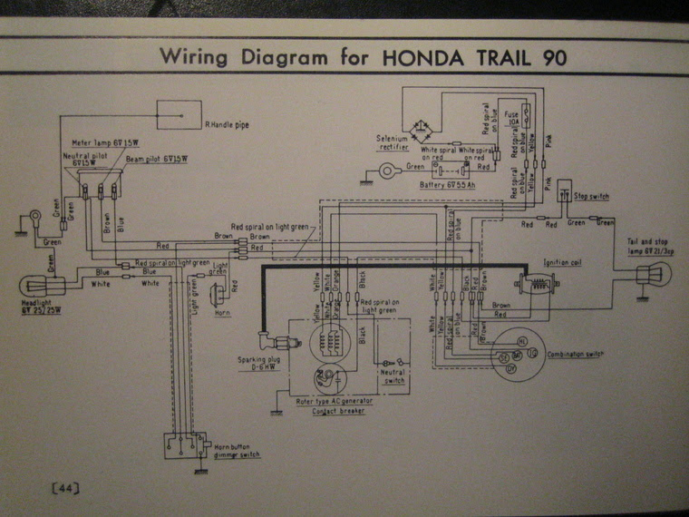 Wiring Diagram Honda Ct90 Trail Bike