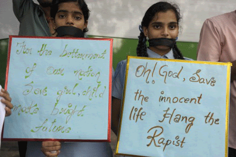 India has seen public outrage and protests following a number of high-profile rape cases (photo by Noah Seelam)