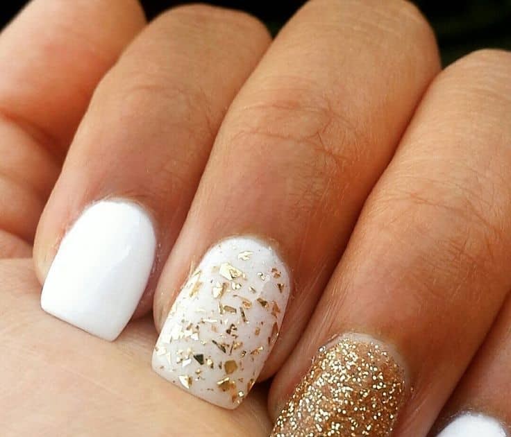 Acrylic Nail Ideas Red And Gold : If you want a simple, yet elegant