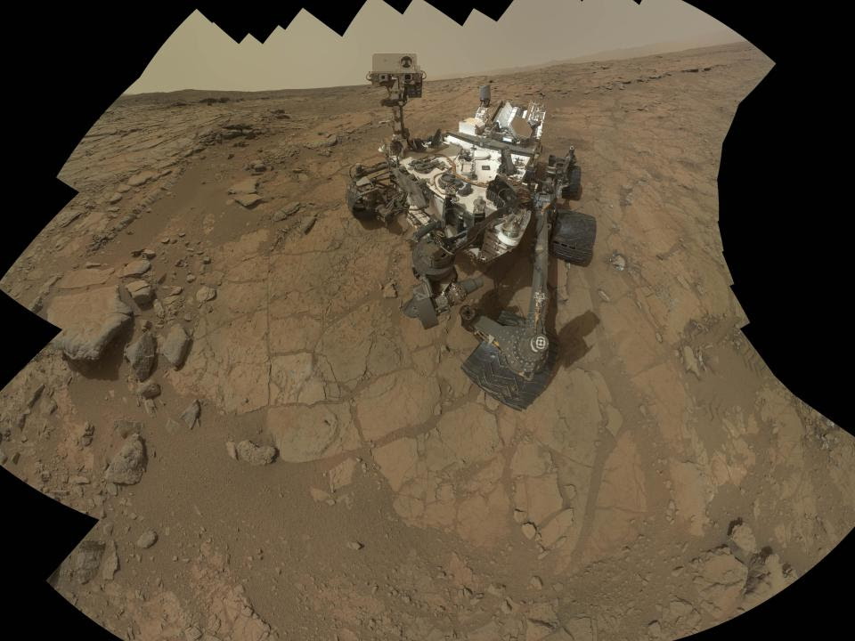 This Feb 3, 2013 image provided by NASA shows a self portrait of the Mars rover, Curiosity. NASA&#39;s Curiosity rover has uncovered signs of an ancient freshwater lake on Mars that may have teemed with microbes for tens of millions of years, far longer than scientists had imagined, new research suggests.(AP Photo/NASA)