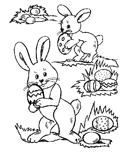 easter bunny coloring pages for adults