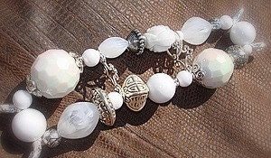 Chunky White Prissy Wrist Watch Band