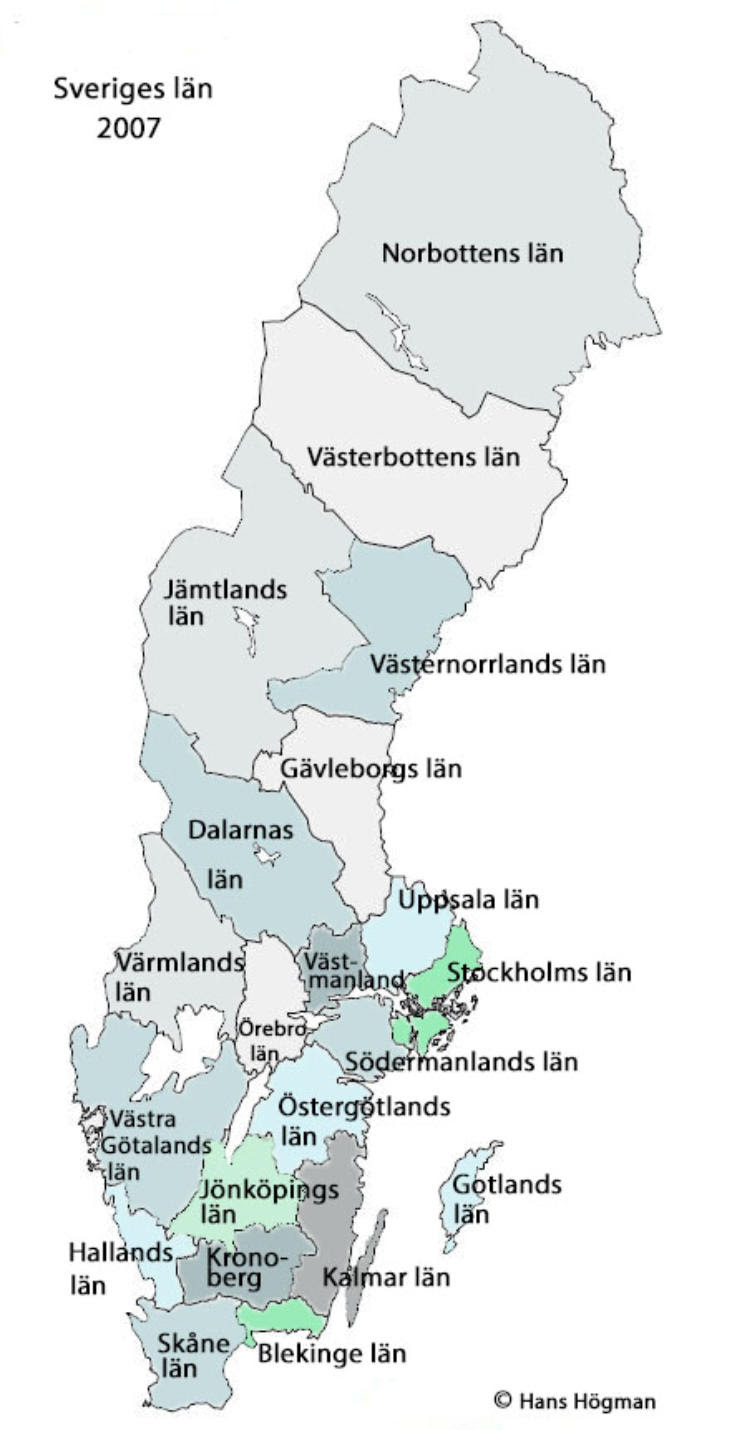 Län Sverige Karta | Karta Mellersta