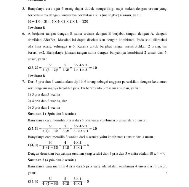 Contoh Soal Soal Matematika Peluang Dan Jawabannya