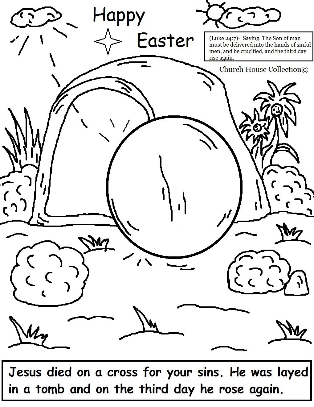 Printable Religious Easter Coloring Pages | Coloring Pages For Kids