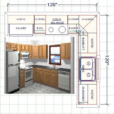 Kitchen Cabinet Design Layout : Kitchen Designs for Small Kitchens