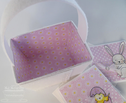 MFT felt easter basket LINER mel stampz
