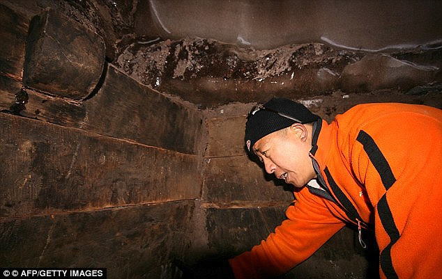 In 2010, a group of Chinese and Turkish evangelical explorers set out on an expedition to explore the region and find the vessel's remains. They claimed to have found wooden specimens (pictured) from an ark-like structure 4,000m (13,000 ft) up the mountain