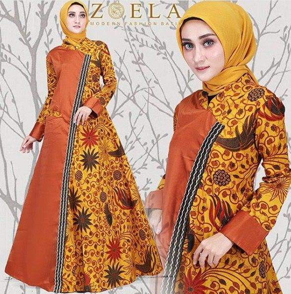 30 Model Baju Batik Kombinasi Rok Polos Model Baju Terbaru dan Update