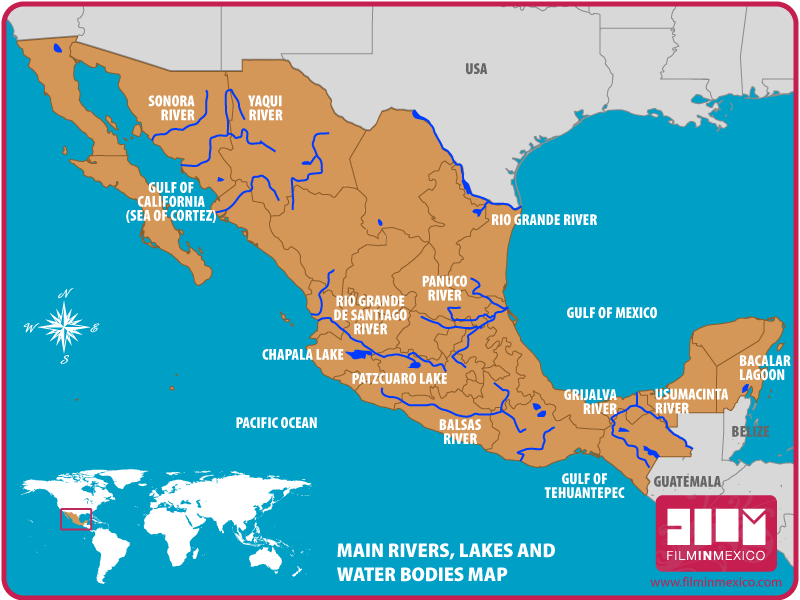 Rivers In Mexico Map ~ CAOTICAMARY