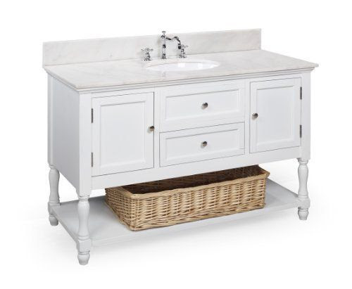 48 Inch Open Shelf Bathroom Vanity