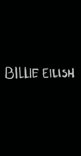 Billie Eilish Logo Black Background - All Are Here