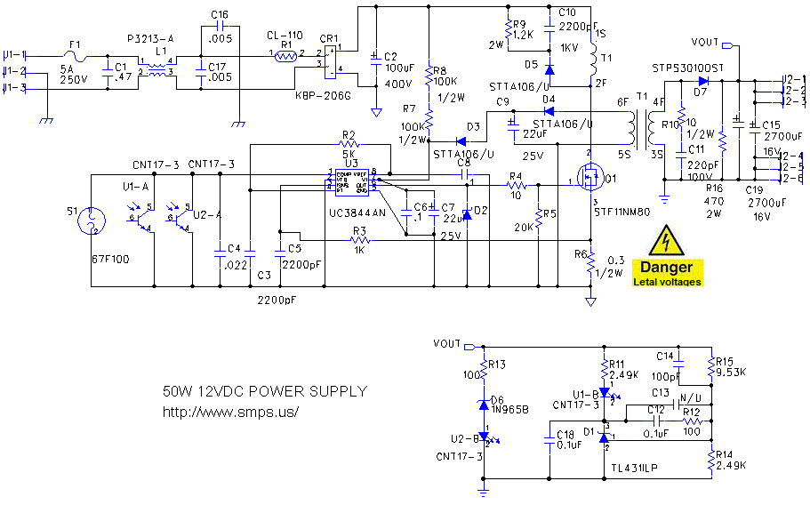 Smps 12volt 10 A Circuit Diagrams - Circuit Diagram Images