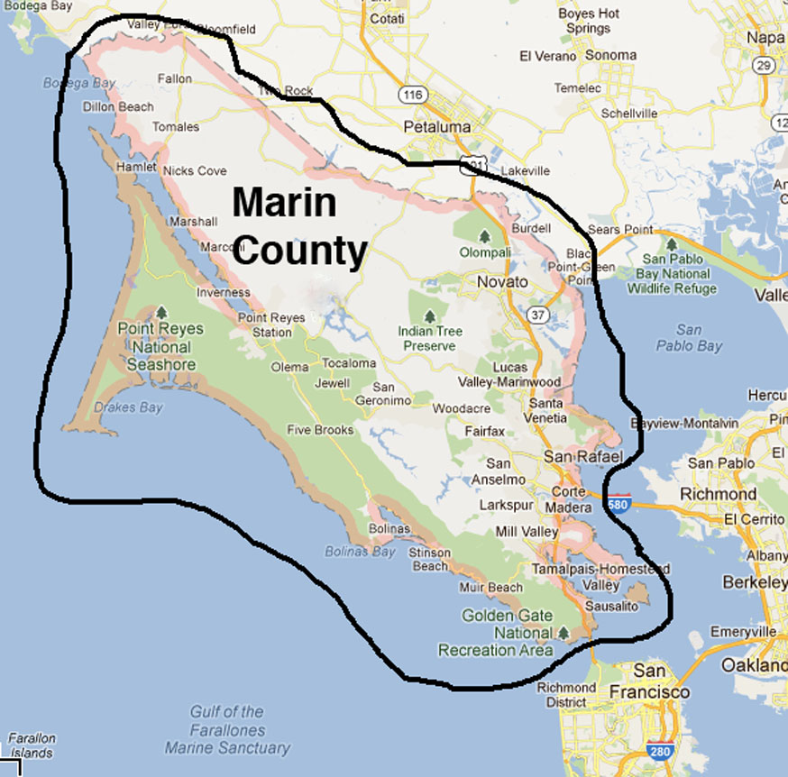 Marin County District Map