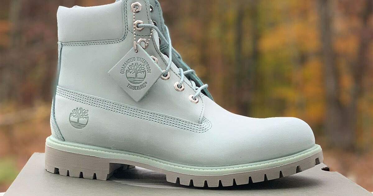 sky blue timberlands