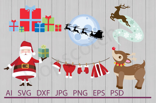Download Free Christmas Eve Bundle, SVG Files, DXF Files, Cuttable ...