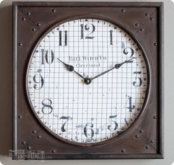rustic industrial clock rustic industrial clock