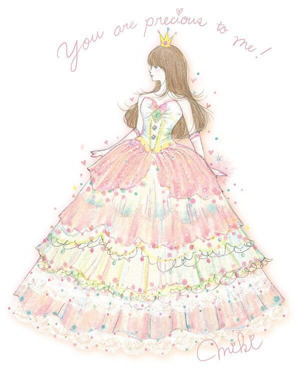 無料イラスト画像 元のお姫様 服 イラスト かわいい