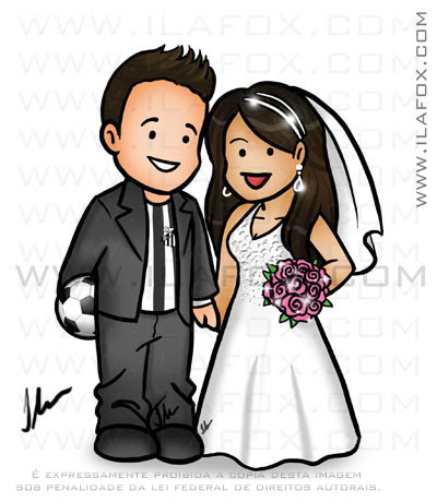 Caricatura fofinha, caricatura casal, caricatura personalizada, by ila fox