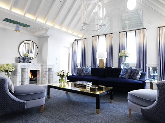 The Connaught Mayfair Hotel Dip Dye Curtains